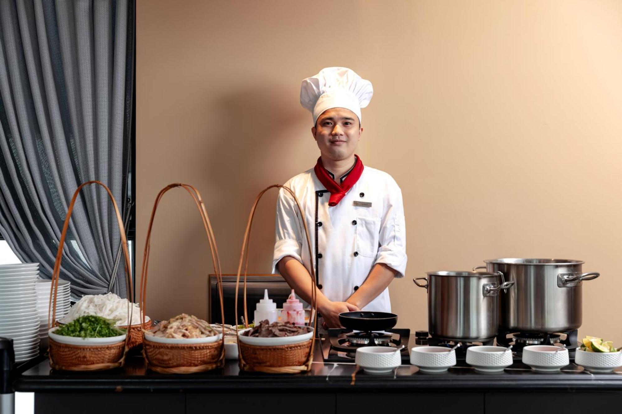 La Siesta Classic Hang Thung Ханой Екстер'єр фото A live kitchen at a hotel